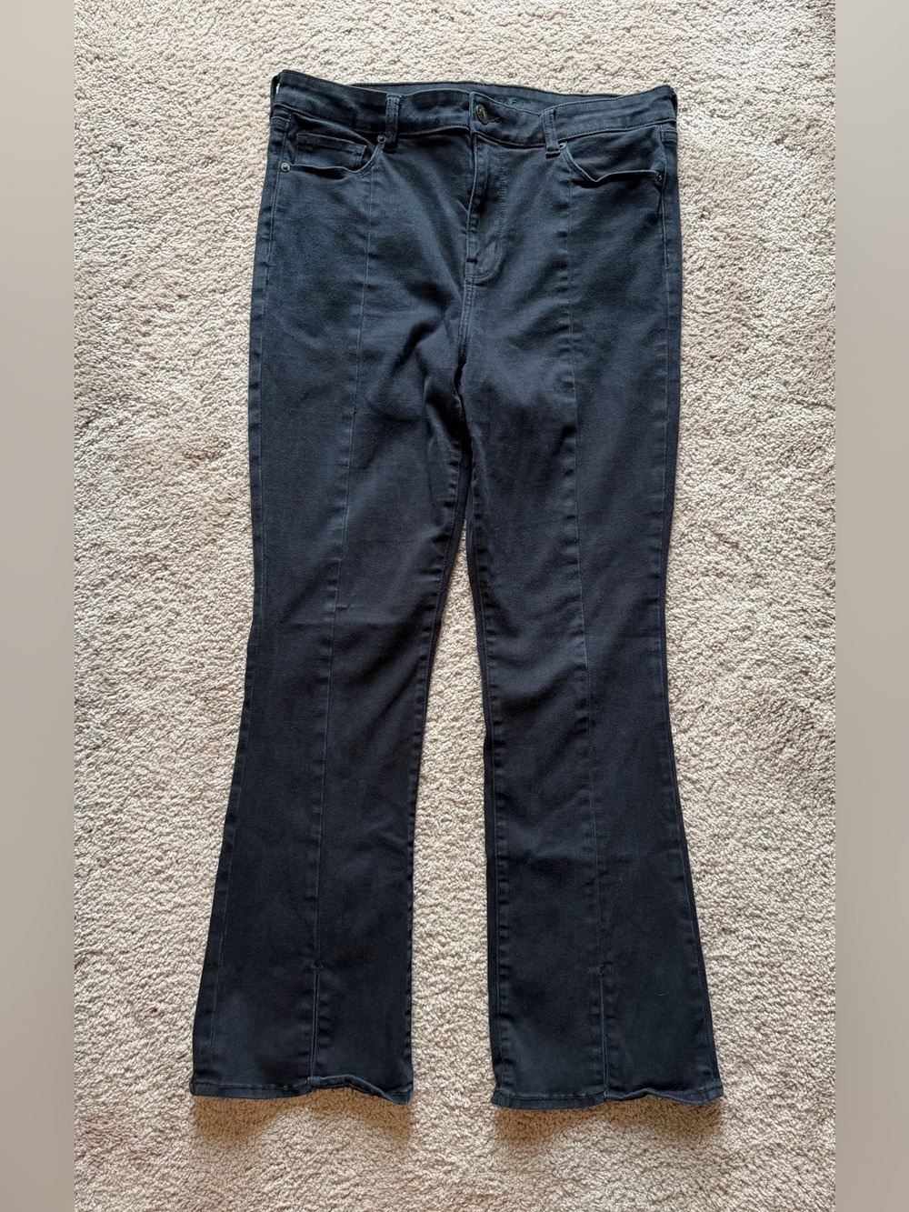 American Eagle Black Flare Jeans 16 Regular